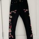 One Teaspoon  Birds of Paradise Dark Wash Embroidered Jeans Scallywags Photo 8