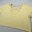 American Eagle NEW  Womens XL Top Shirt Athletic Green Stretch Lightweight Cross Photo 1