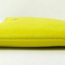 Coach  Corner Zip Wristlet in Bright Yellow Leather 58032 Photo 5