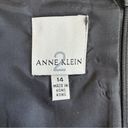 Anne Klein  Black White Geometric Wool Vintage Womens Size 14 Pencil Knee Length Photo 12