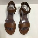 Madewell  Boardwalk Women's Brown Leather Upper Ankle Strap Sandal Size 8.5 Photo 1