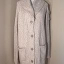 CAbi  Wheat (Beige) Button Front Long Steady Knit Cardigan Large Photo 7