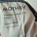 Mother Insider Crop Step Fray Jeans in Shoot To Thrill Denim Size 27 Photo 9