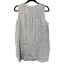 J.Jill  Love Linen 100% Linen Light Chambray Woven Buttoned Tunic Tank Size M Photo 1