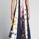 Oscar de la Renta  Mixed Floral Print Poplin Sleeveless Midi Dress NWT Size 6 Photo 11