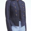 Banana Republic  $168 Military NWT Dark Blue Denim Structured Jacket Large Photo 0