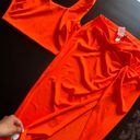 FashioNova Orange 2-piece set: Crop Top With midi Skirt Photo 0