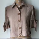 Band of Gypsies NWOT  Tan Cropped Jacket Small Photo 1