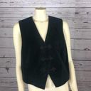 Karen Scott Vintage  green velvet vest with frog closure Photo 0