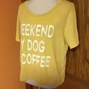 Grayson Threads 3 for 20 $ bundle Weekend, my dog, n coffee slouchy graphic t shirt Photo 6