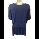 Nine West  Soft Spun Short Sleeve Blue Speckled Tee Size XXL Supersoft Stretch Photo 1