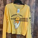 Sanrio NWT Gudetama by  women's long sleeve T-shirt yellow size XL Q29 Photo 0