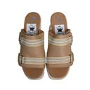 Sorel  Womens 9 Joanie III Wedge Slide Sandal in Honest Beige & Chalk NEW Photo 3