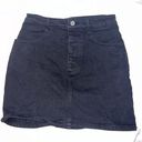 J. Galt Black denim mini skirt Photo 0