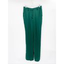 ANINE BING  Emerald Green Classic Straight Leg Silk Pants Size 38 NWT Photo 2