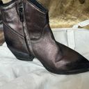 Moamoa MoMa western cowboy ankle bronze brown pre distressed leather boots size 37 Photo 6