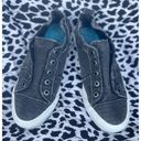 blowfish Womens   Malibu Sneakers Size 9.5 Gray Distressed Slip On Comfort Photo 1