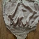 Abercrombie & Fitch  brown lace trimmed spaghetti strap satin bodysuit  Photo 5