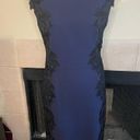 Betsey Johnson Betsy Johnson midnight Blue/ Embroidered lace dress size 6 Photo 0