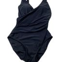 L.L.Bean  Solid Black One Piece Swim Suit Photo 2