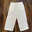 Cynthia Rowley  White Linen Wide Leg Pants Size Large Photo 0