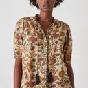 Harper Leon &  Conie Floral Short Sleeve Blouse Desert Sable XS Photo 0