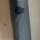 Karen Scott  sport striped dress 100 % cotton stretch size medium sporty dress Photo 2