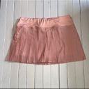 Halara In My Feels Everyday 2-in-1 Pleated Side Pocket Tennis Skirt Pink Size XL Photo 3