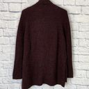 Sweaty Betty  Shakti dark plum cowl neck side slit sweater medium Photo 4