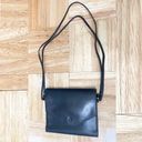 Hermès Vintage 80s HERMES Paris Blue Leather Travel Writing Case Crossbody Shoulder Bag Photo 2