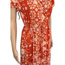 Abel the label  Rustica Floral orange hi-low midi dress Off Shoulder Ruffle Small Photo 3