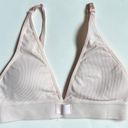 Danskin Intimates Pale Pink Seamless Ribbed Triangle Bralette  Size Large Photo 0