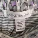 Carole Hochman  grey & white striped print casual lounge shorts, size XXL plus Photo 3