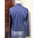 Tommy Bahama  Womens Button Front Shirt Blue Long Sleeve Collar Stretch Pocket S Photo 4