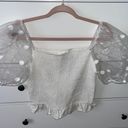 idem Ditto White Puff Sleeve Top Photo 0