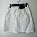 Lazy Oaf White Denim Button Front Mini Skirt UK 6 / US 2 XS Photo 3