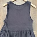 We The Free Continental Peplum Sleeveless Knit Top in Charcoal Grey Extra Small Photo 6