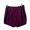 Nike  Dri-Fit Purple Lined Athletic Shorts Women's Size Medium Pockets Photo 1