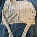 Aeropostale cropped button-down sweater Photo 0