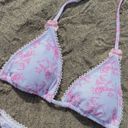 Boutique White With Pink Bows Bikini Set Photo 2