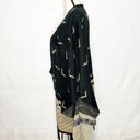 Krass&co COC Clothing Obsessed  Kimono Cardigan Sweater One Size Black Tan Navajo Photo 3