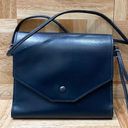 Hermès Vintage 80s HERMES Paris Blue Leather Travel Writing Case Crossbody Shoulder Bag Photo 0