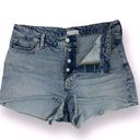 Good American  High Rise 90’s Cut Off Distressed Shorts | 10/30 Photo 4