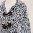 BCBGMAXAZRIA BCDG MAXAZRIA Hooded Cape cozy Poncho Sweater Photo 4