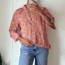 Anthropologie Popover Pink Combo Blouse Photo 0
