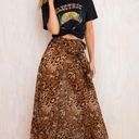 LIONESS NWT Princess Polly/ Nasty gal leopard animal print chiffon High Waisted maxi skirt Photo 10