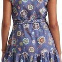 Marine layer  NWT Linen Blend Laney Floral Short Dress Purple Large $128 Photo 1