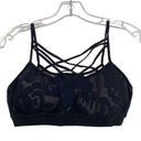 Vimmia  Black Mesh Overlay Sports Bra Sz M Photo 3