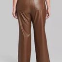 Wild Fable  Low-Rise Faux Leather Flare Pants -Brown Women's 16 Photo 1