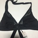 Robin Piccone  Perla Halter Bikini Top In Black Size S Photo 5